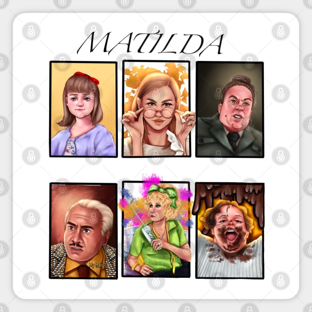 Matilda, witch,power, powers, character, fan arts, 6  character fan art challenge, digital art, artist, Magnet by KAM KOLE